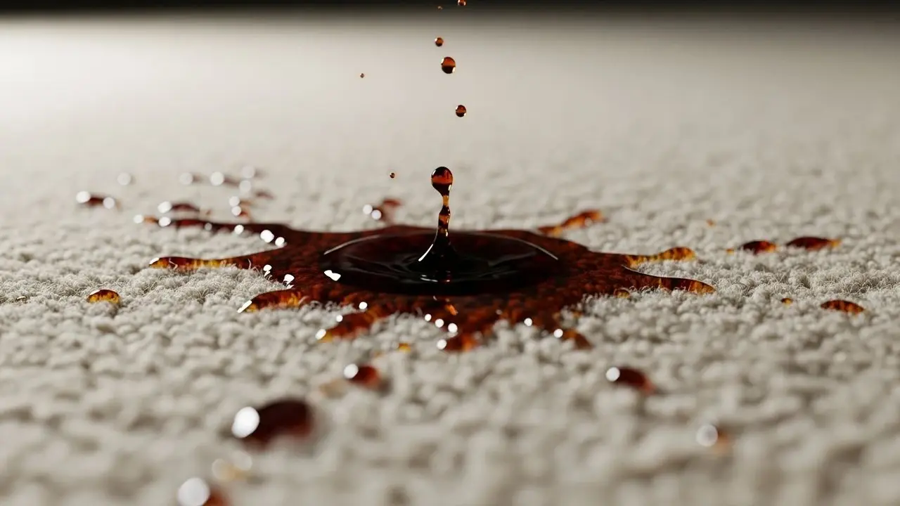 Halıya Çay Döküldü